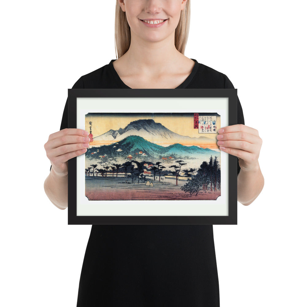 Evening Bell at Mii Temple by Utagawa Hiroshige