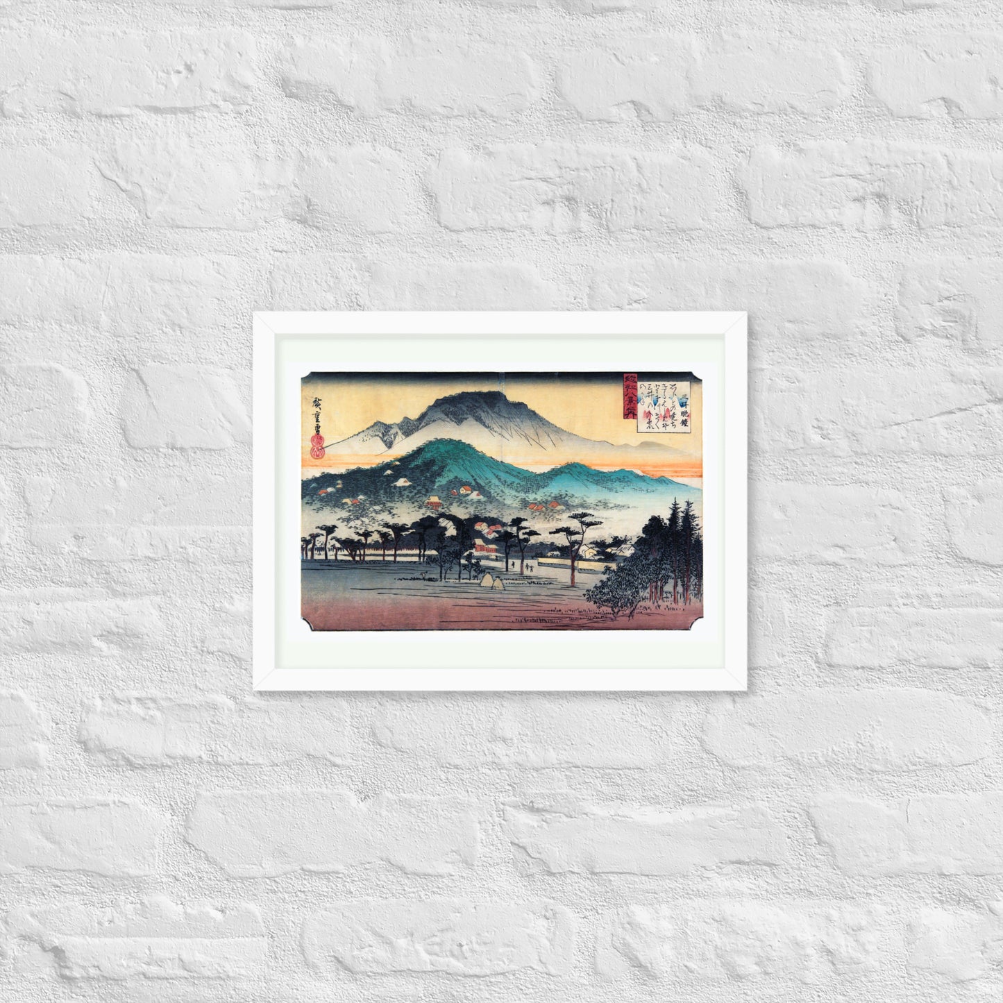 Evening Bell at Mii Temple by Utagawa Hiroshige