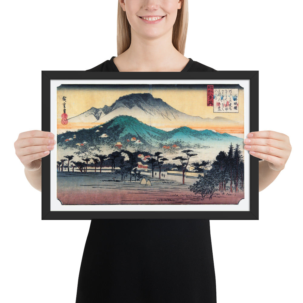 Evening Bell at Mii Temple by Utagawa Hiroshige