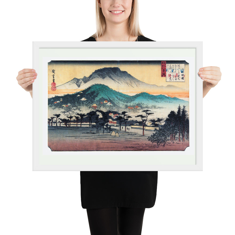 Evening Bell at Mii Temple by Utagawa Hiroshige