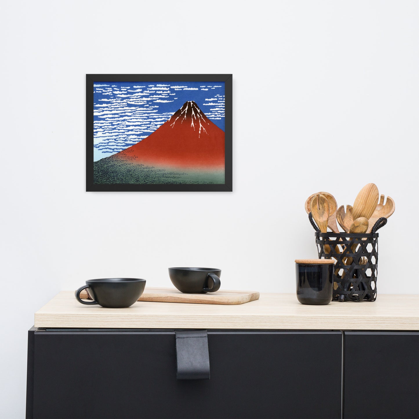 South Wind, Clear Sky (Red Fuji) by Katsushika Hokusai