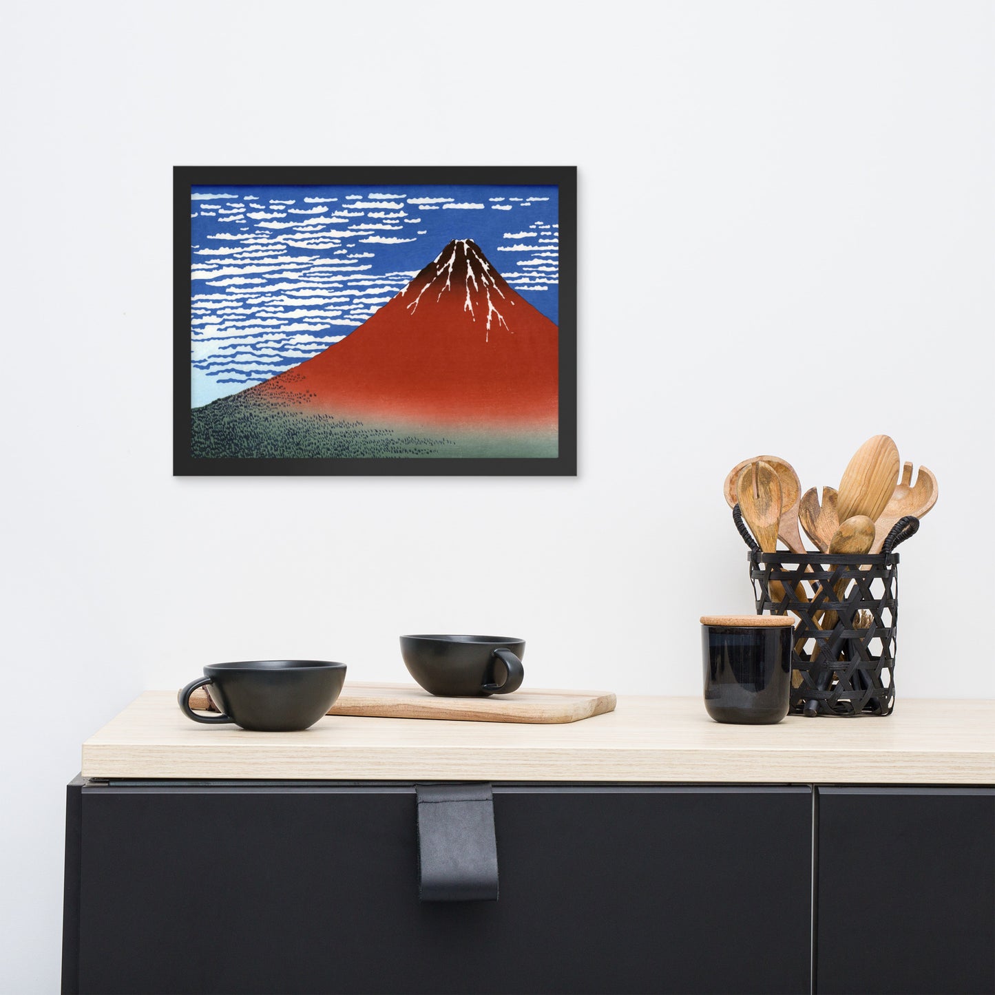 South Wind, Clear Sky (Red Fuji) by Katsushika Hokusai