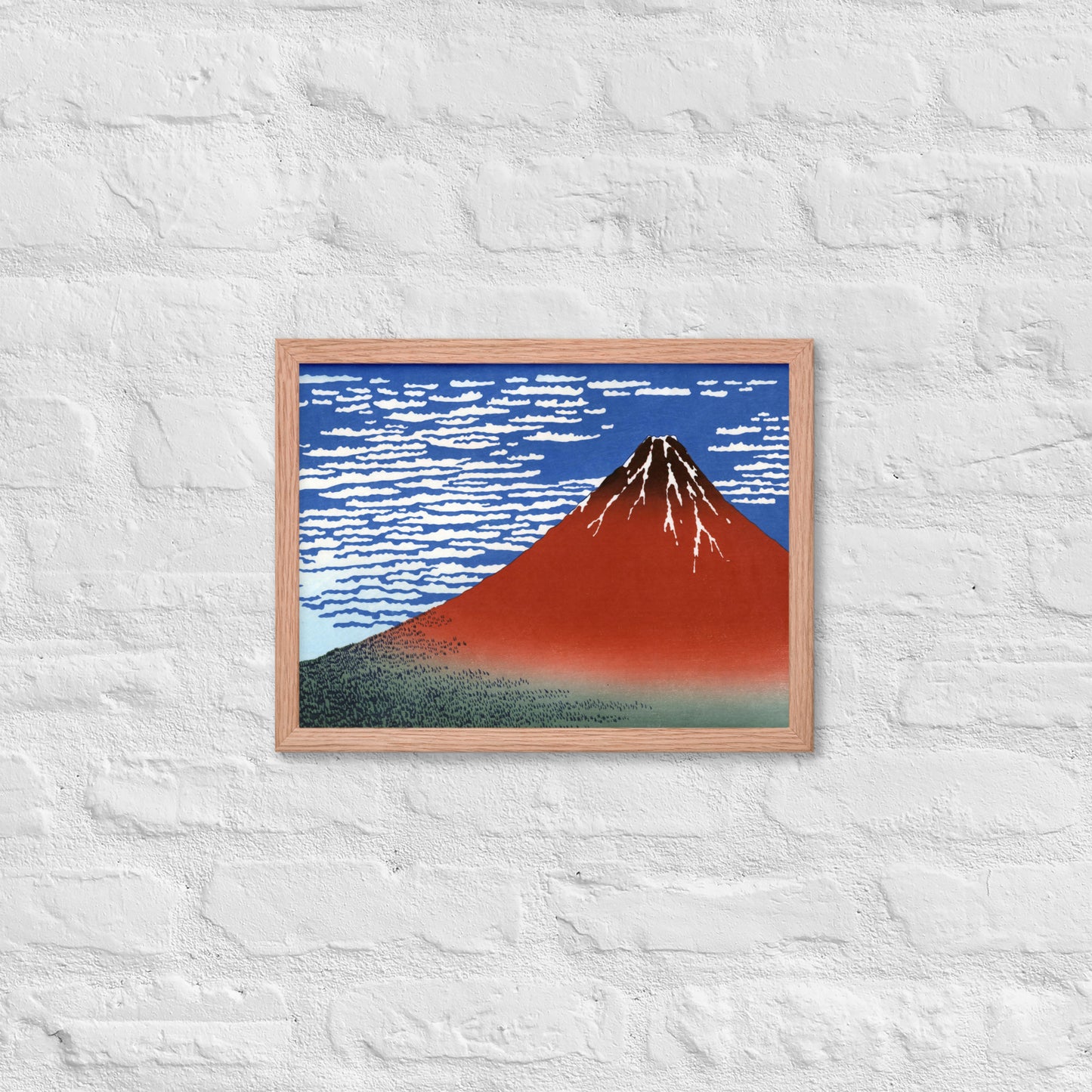 South Wind, Clear Sky (Red Fuji) by Katsushika Hokusai