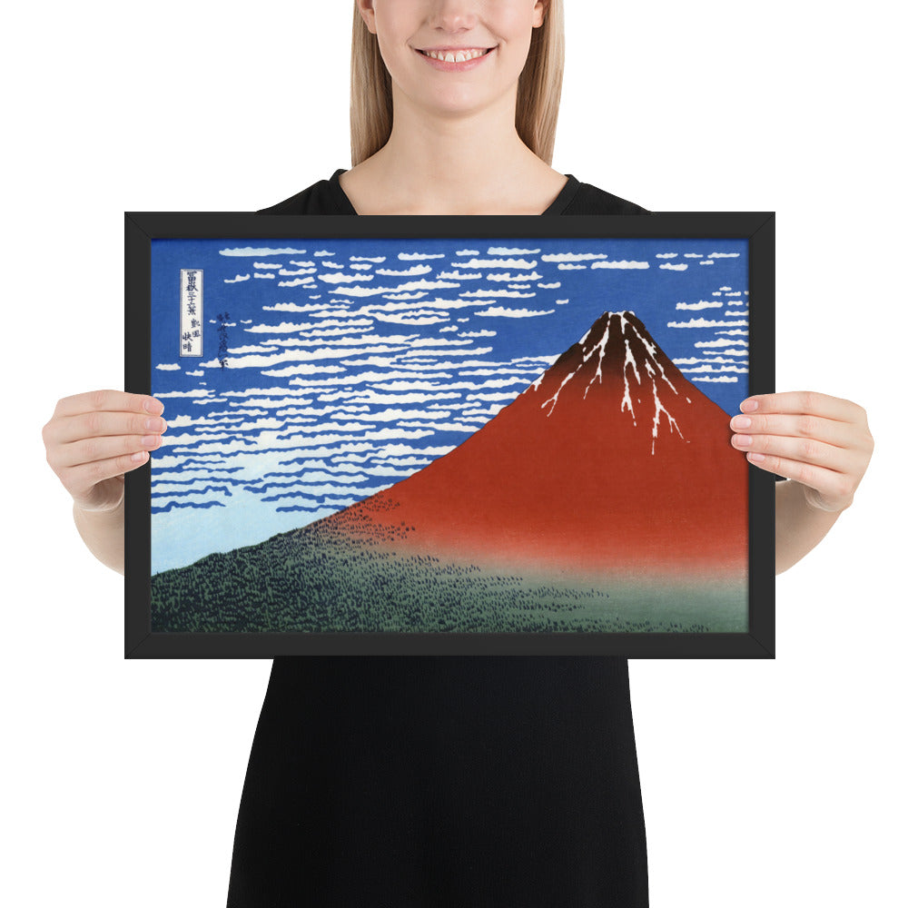 South Wind, Clear Sky (Red Fuji) by Katsushika Hokusai