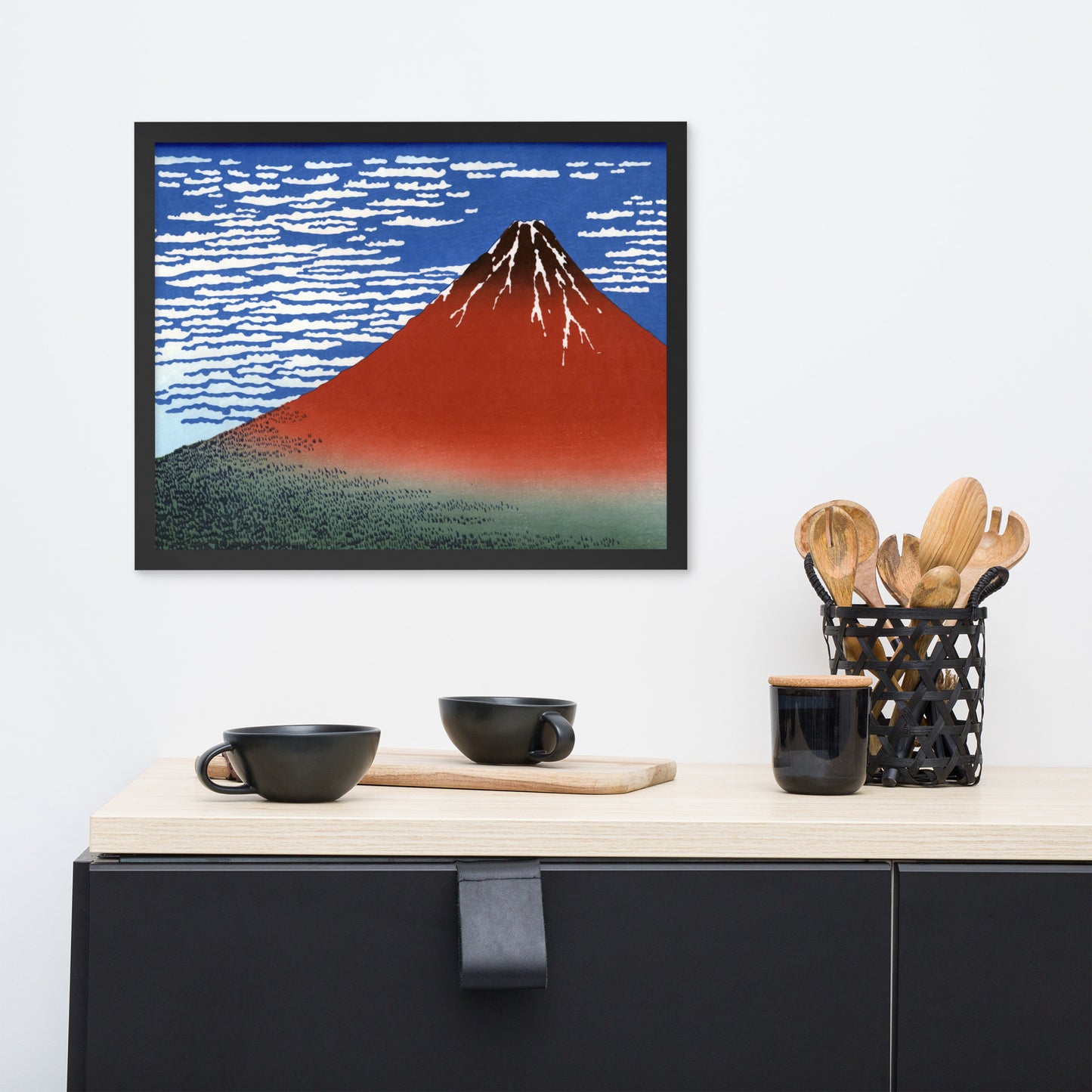 South Wind, Clear Sky (Red Fuji) by Katsushika Hokusai