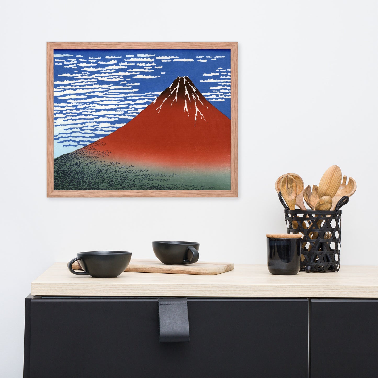 South Wind, Clear Sky (Red Fuji) by Katsushika Hokusai