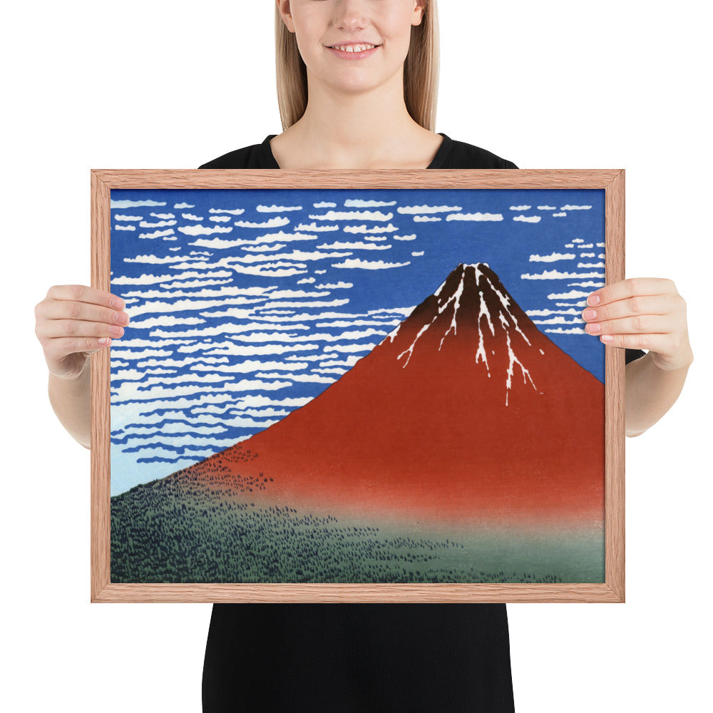 South Wind, Clear Sky (Red Fuji) by Katsushika Hokusai