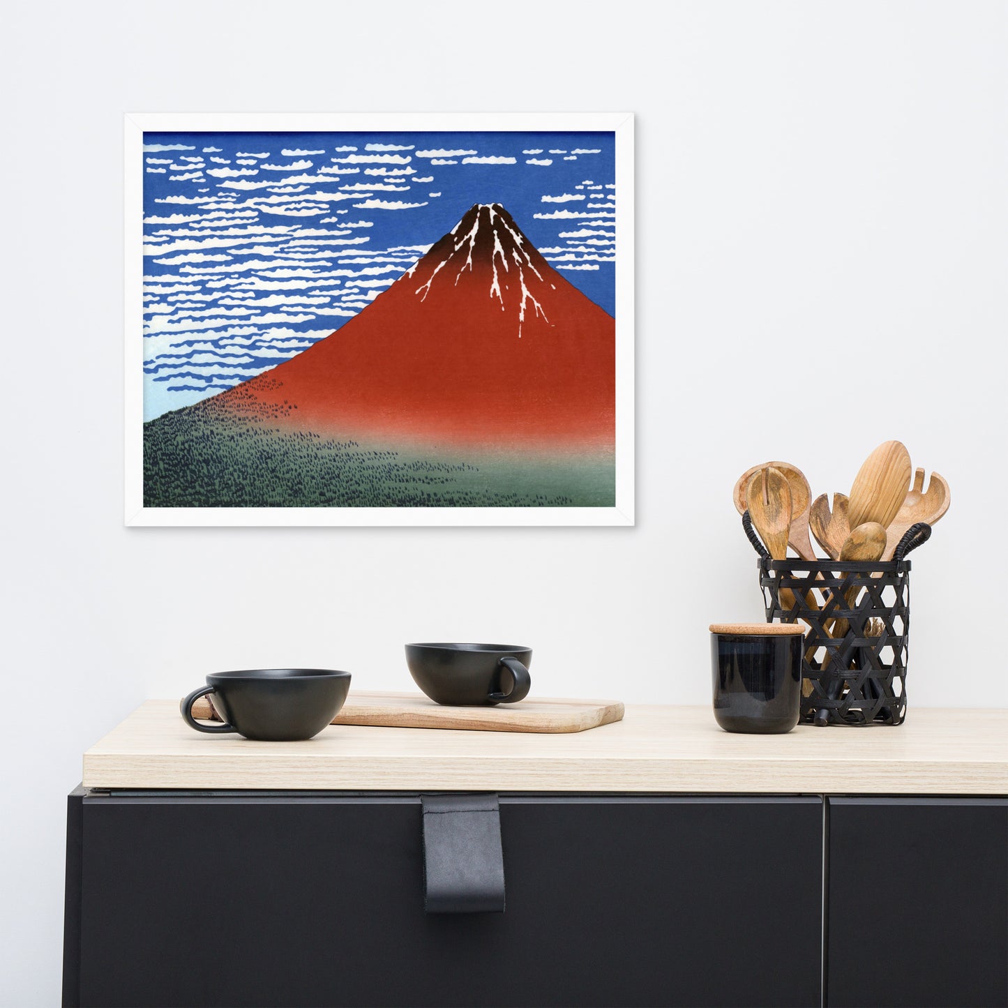 South Wind, Clear Sky (Red Fuji) by Katsushika Hokusai