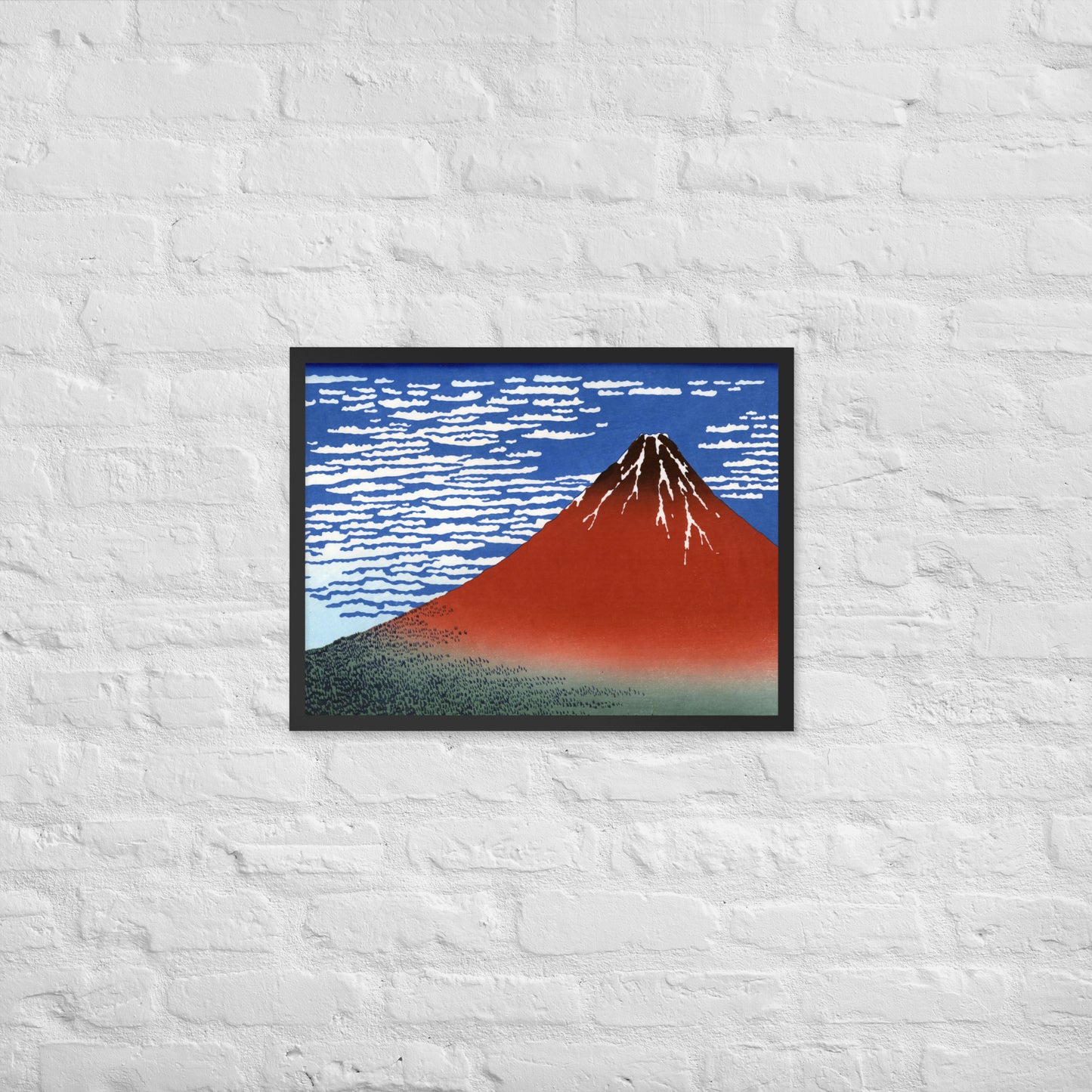 South Wind, Clear Sky (Red Fuji) by Katsushika Hokusai