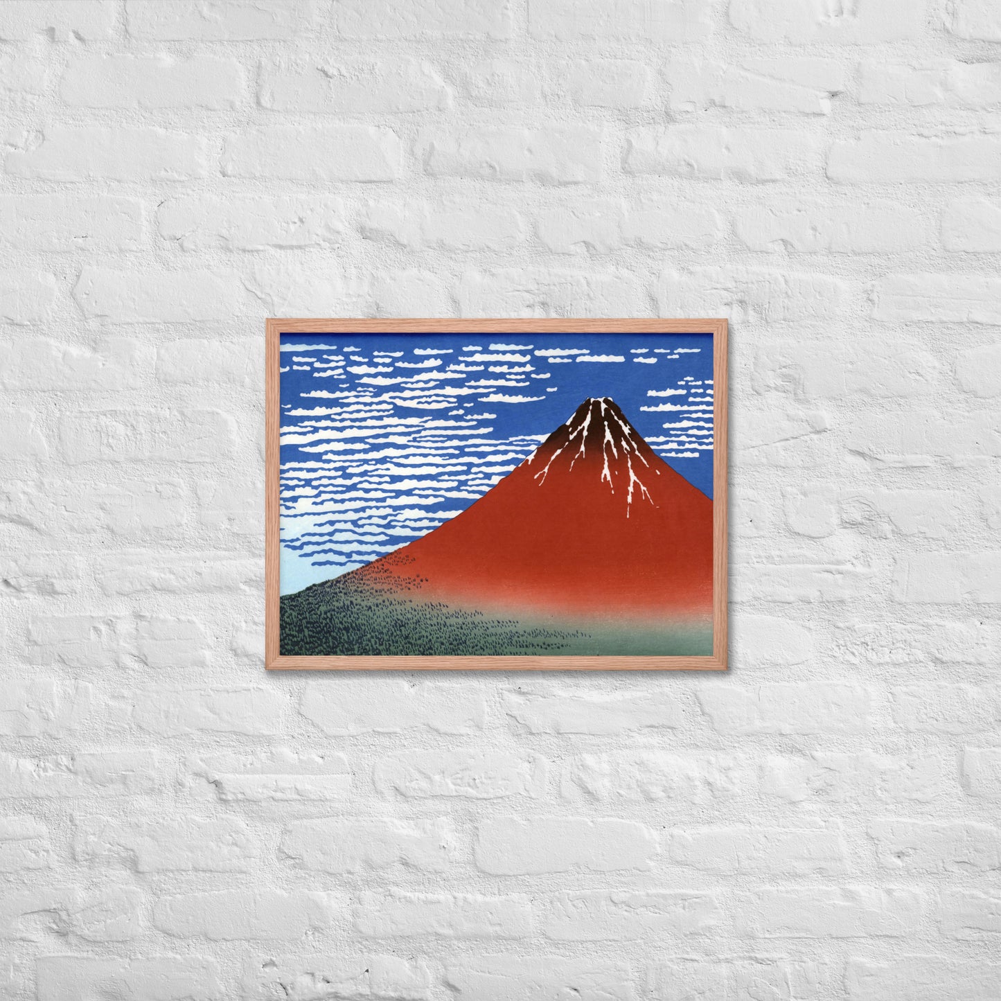 South Wind, Clear Sky (Red Fuji) by Katsushika Hokusai
