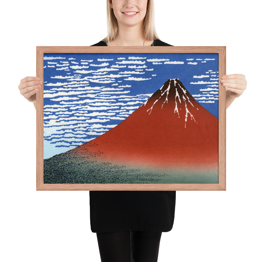 South Wind, Clear Sky (Red Fuji) by Katsushika Hokusai