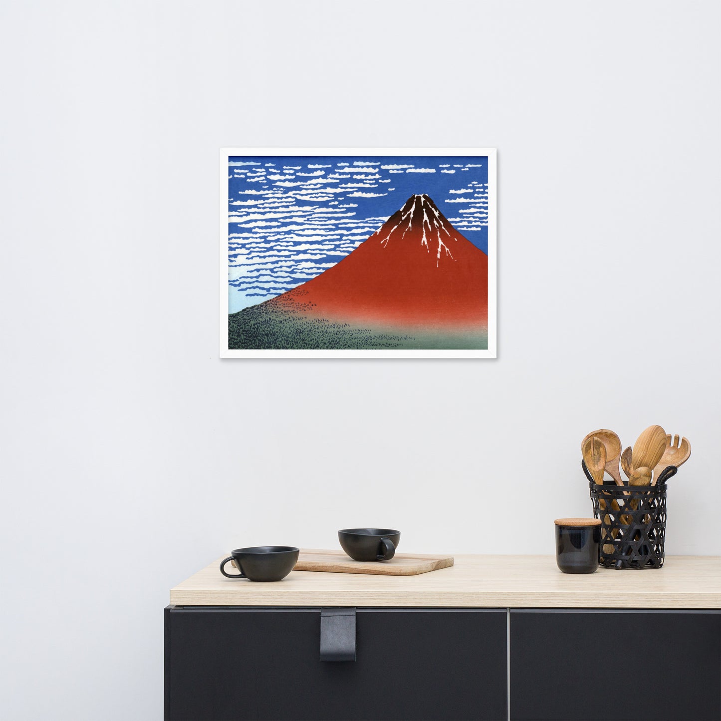 South Wind, Clear Sky (Red Fuji) by Katsushika Hokusai