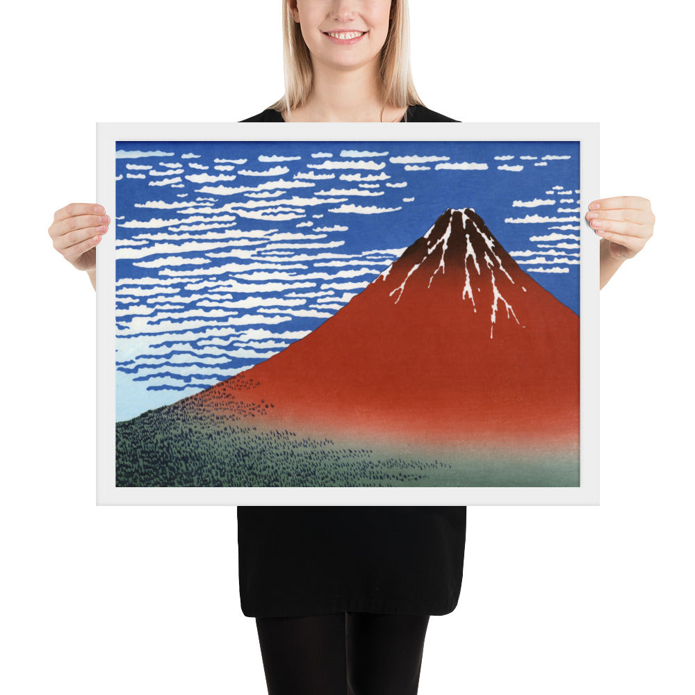 South Wind, Clear Sky (Red Fuji) by Katsushika Hokusai