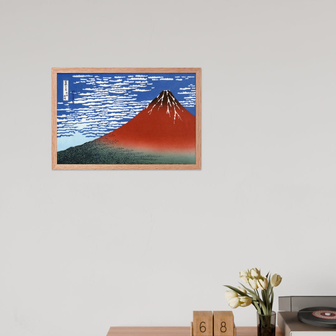 South Wind, Clear Sky (Red Fuji) by Katsushika Hokusai