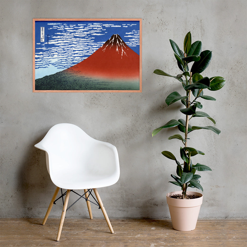 South Wind, Clear Sky (Red Fuji) by Katsushika Hokusai