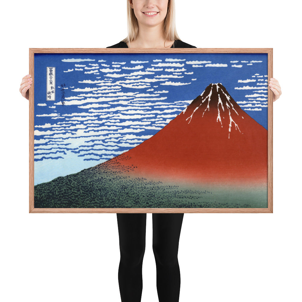South Wind, Clear Sky (Red Fuji) by Katsushika Hokusai