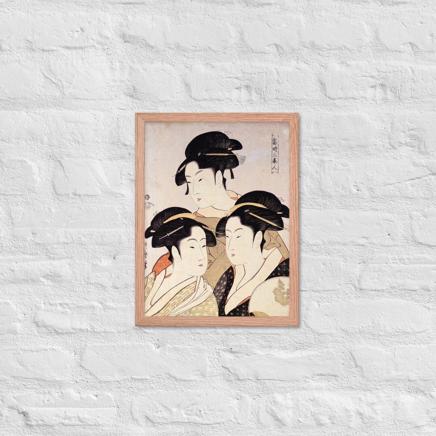 Three Beauties of the Present Day by Kitagawa Utamaro