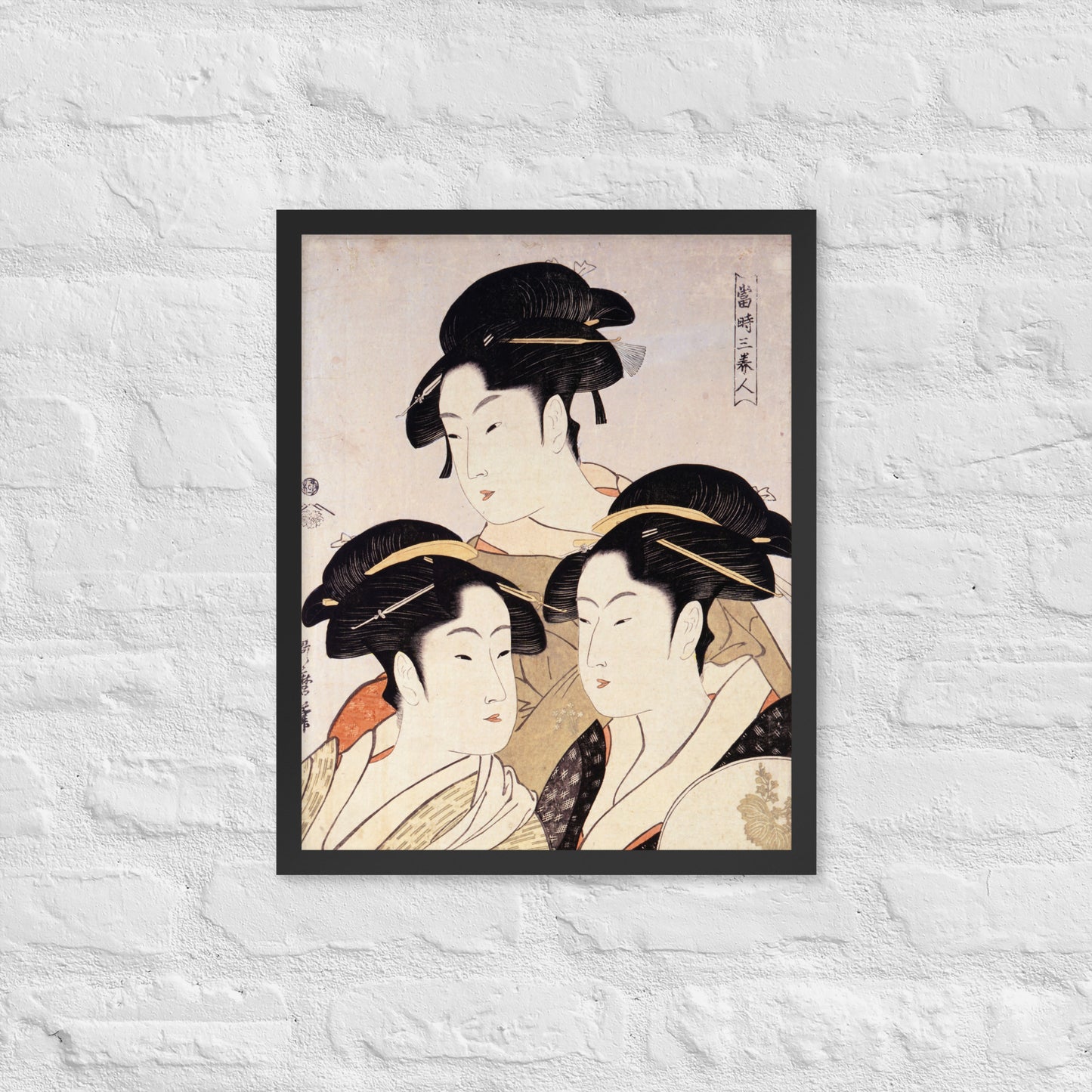 Three Beauties of the Present Day by Kitagawa Utamaro
