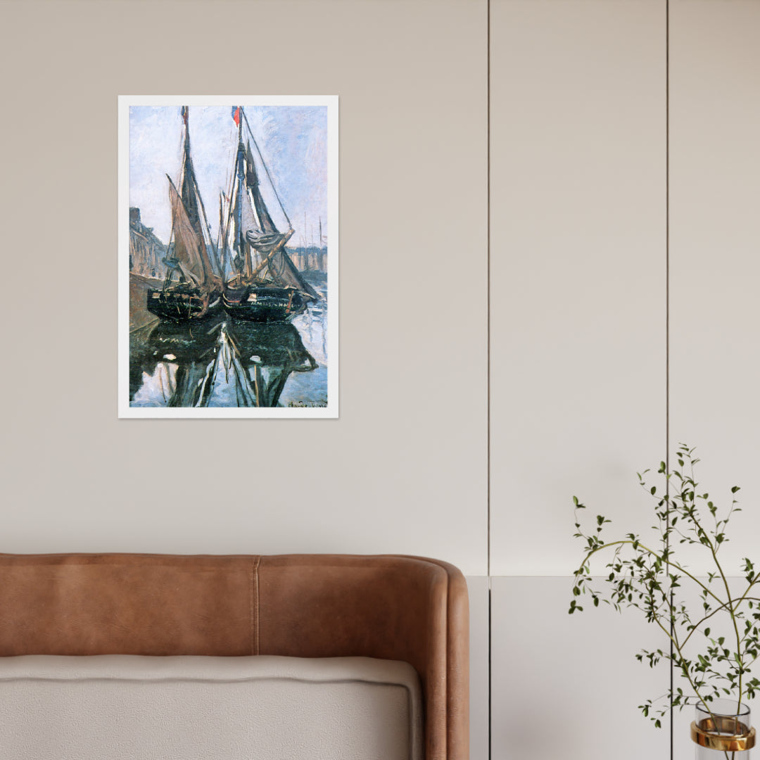 Fishing Boats at Honfleur by Claude Monet