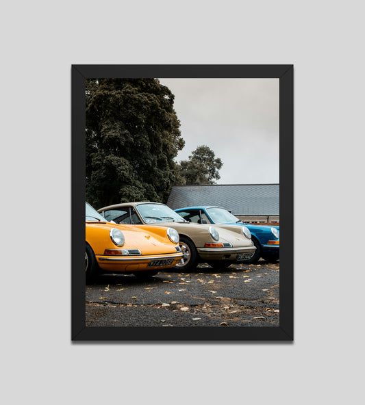 Three Porsche 911s - Wall Art