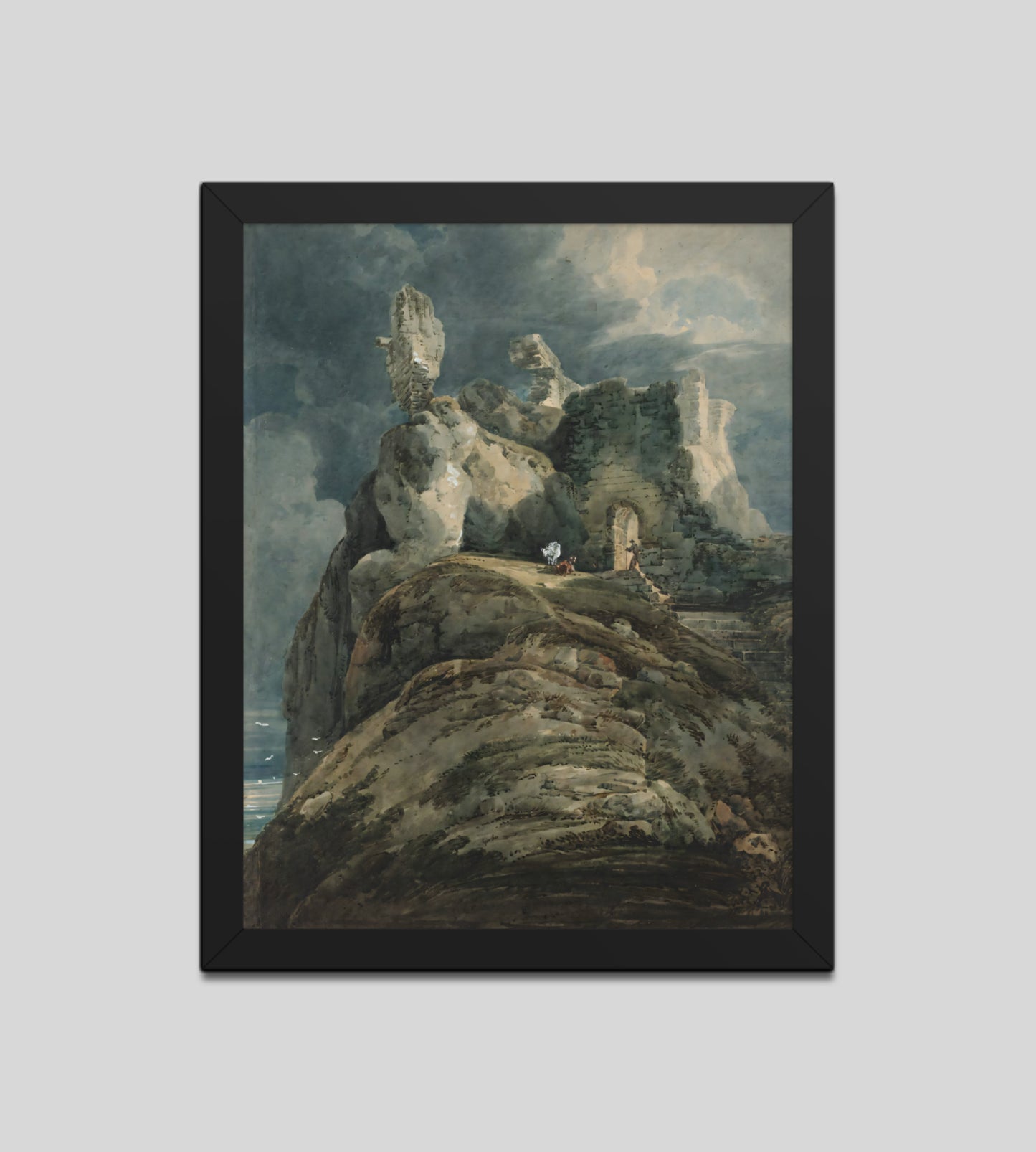 Bamburgh Castle Northumberland by Thomas Girtin