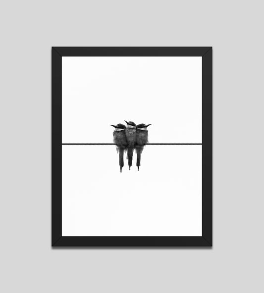 Birds of Friends - Minimal Wall Art