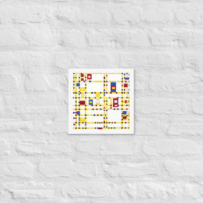 Broadway Boogie Woogie by Piet Mondrian
