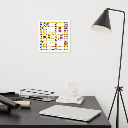 Broadway Boogie Woogie by Piet Mondrian