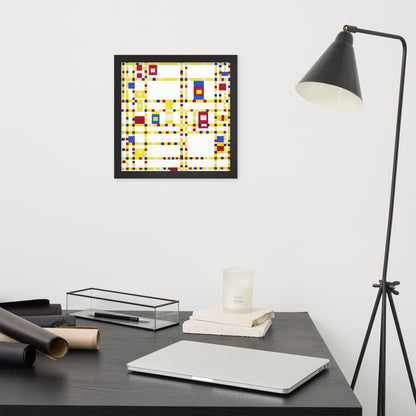 Broadway Boogie Woogie by Piet Mondrian