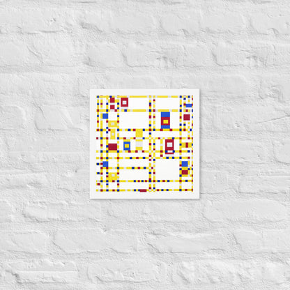 Broadway Boogie Woogie by Piet Mondrian