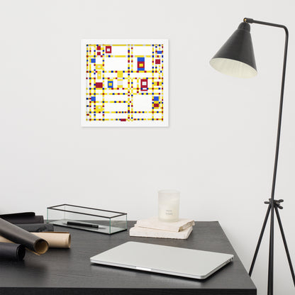 Broadway Boogie Woogie by Piet Mondrian