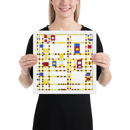 Broadway Boogie Woogie by Piet Mondrian