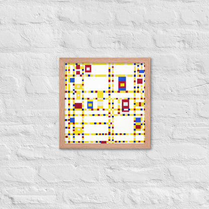 Broadway Boogie Woogie by Piet Mondrian