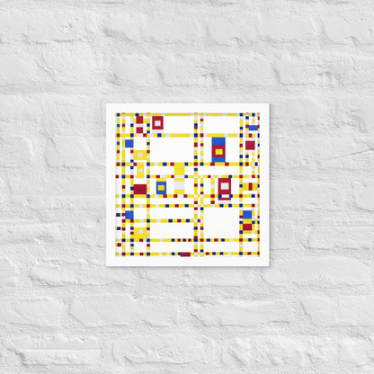 Broadway Boogie Woogie by Piet Mondrian