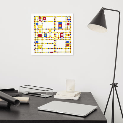 Broadway Boogie Woogie by Piet Mondrian