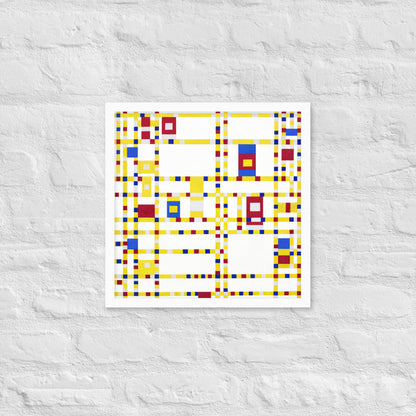 Broadway Boogie Woogie by Piet Mondrian