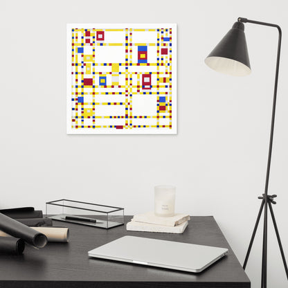 Broadway Boogie Woogie by Piet Mondrian