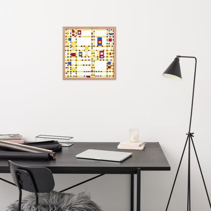 Broadway Boogie Woogie by Piet Mondrian