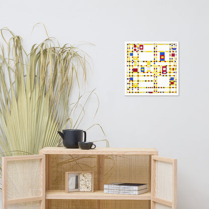 Broadway Boogie Woogie by Piet Mondrian