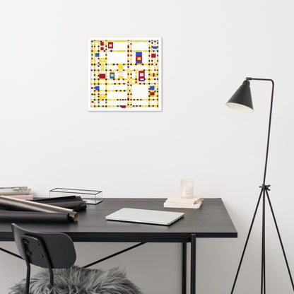 Broadway Boogie Woogie by Piet Mondrian