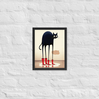 Boots & Whiskers – Surreal Cat with Shoes