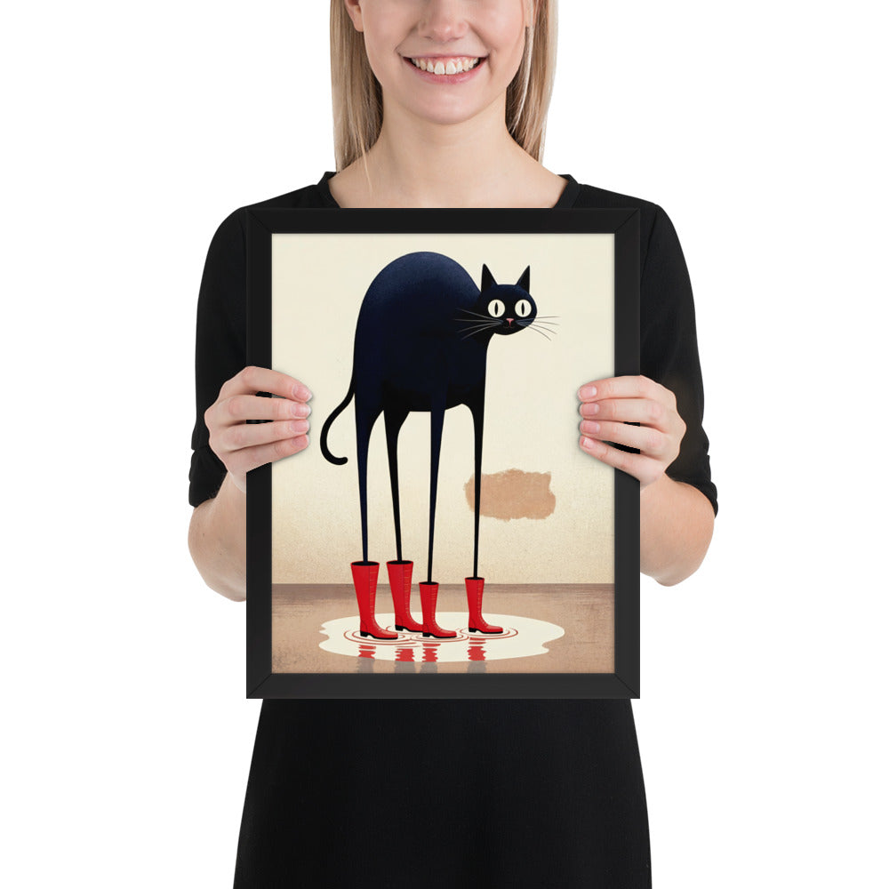 Boots & Whiskers – Surreal Cat with Shoes