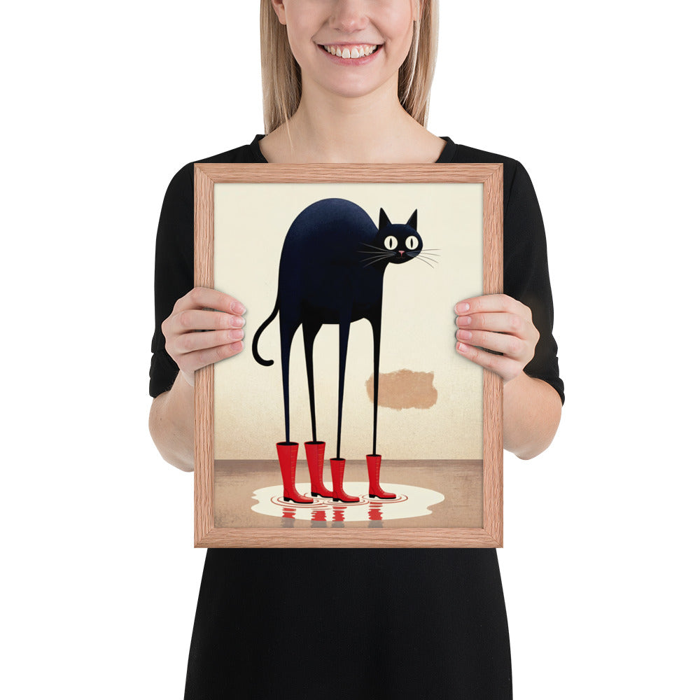 Boots & Whiskers – Surreal Cat with Shoes