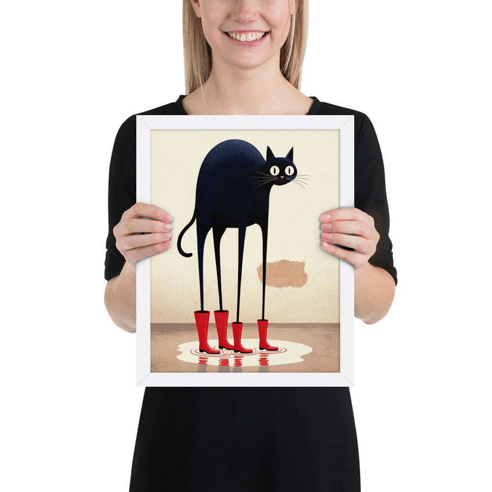 Boots & Whiskers – Surreal Cat with Shoes