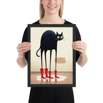 Boots & Whiskers – Surreal Cat with Shoes