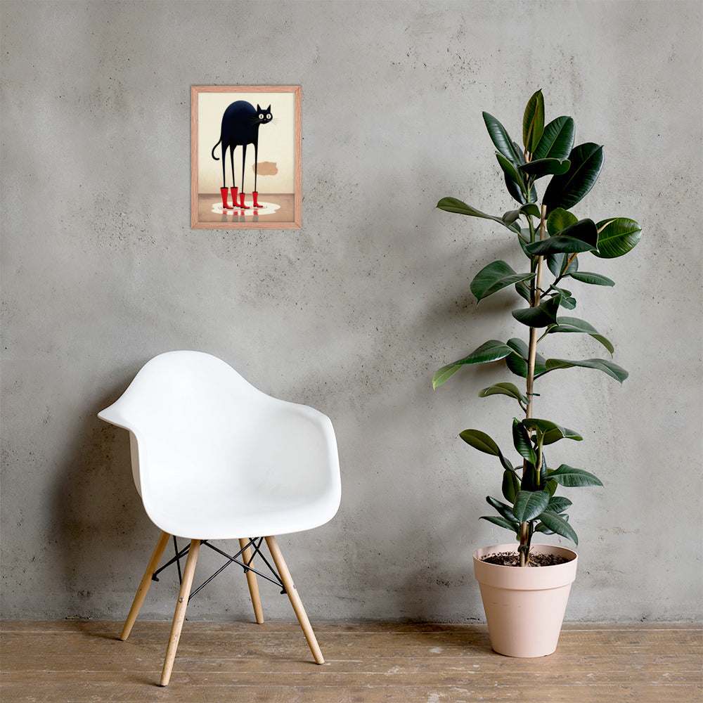 Boots & Whiskers – Surreal Cat with Shoes