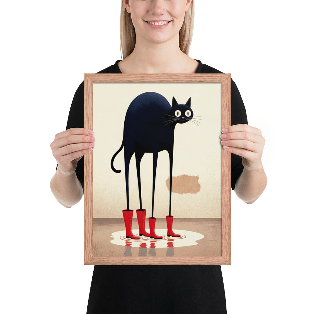 Boots & Whiskers – Surreal Cat with Shoes
