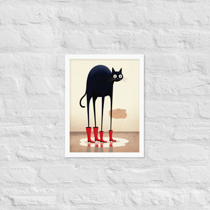 Boots & Whiskers – Surreal Cat with Shoes