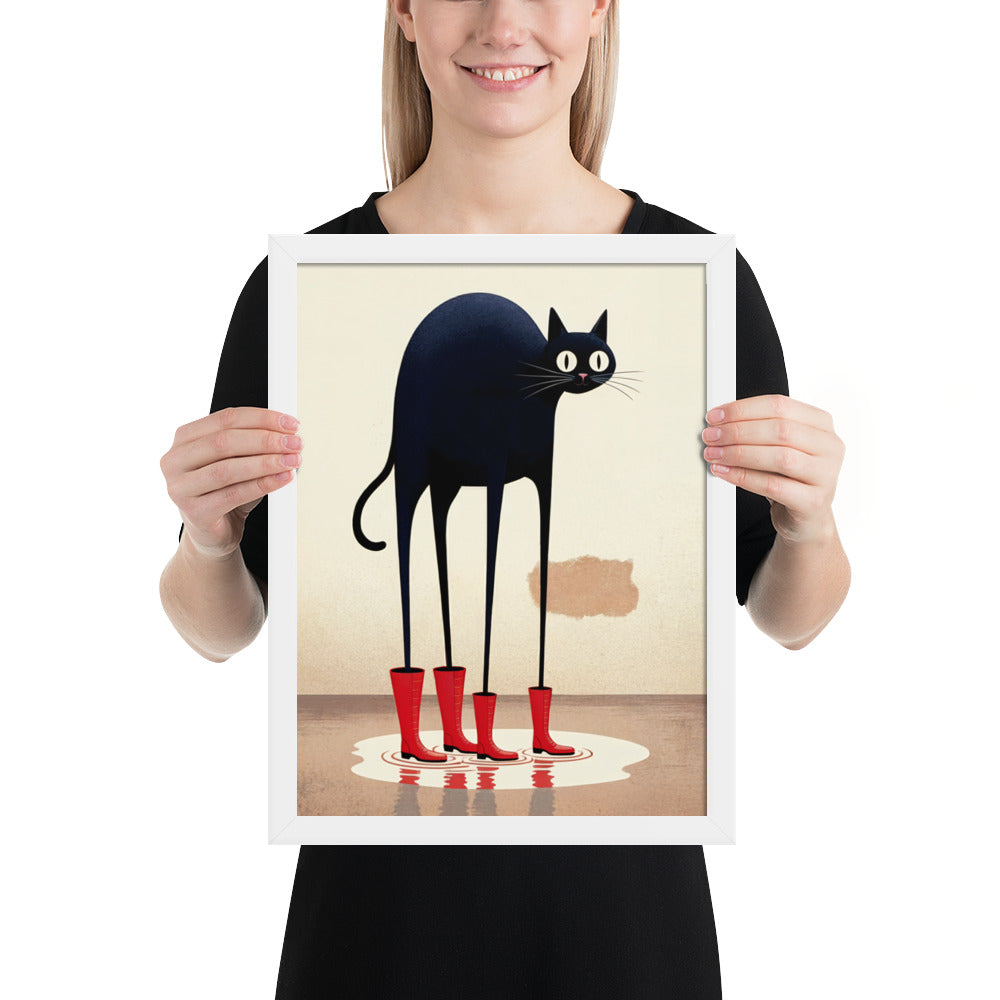 Boots & Whiskers – Surreal Cat with Shoes