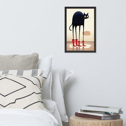 Boots & Whiskers – Surreal Cat with Shoes